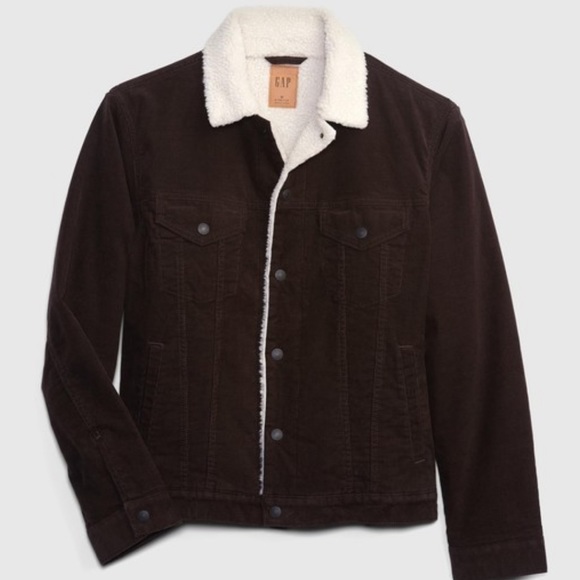 NWOT Gap Men’s Icon Corduroy Sherpa Jacket - Picture 1 of 7